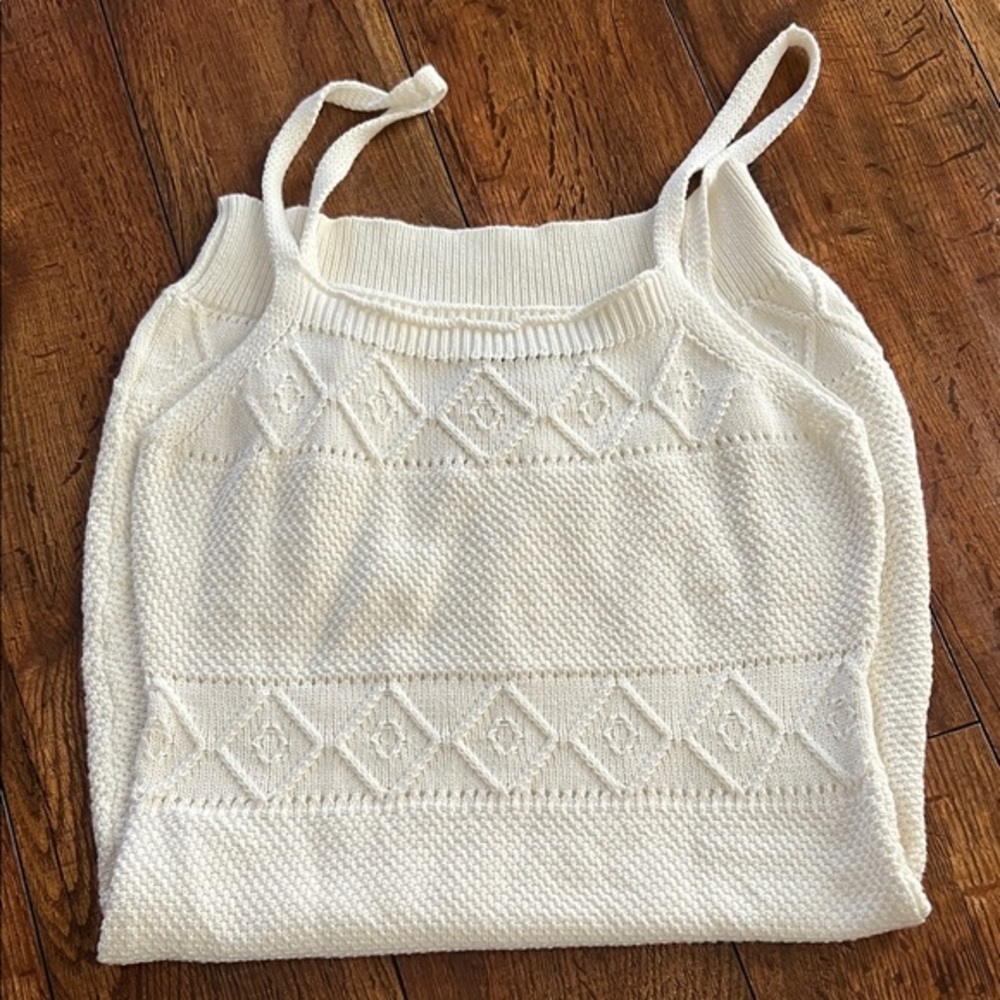 Hello Molly Cream Knit Women's Top